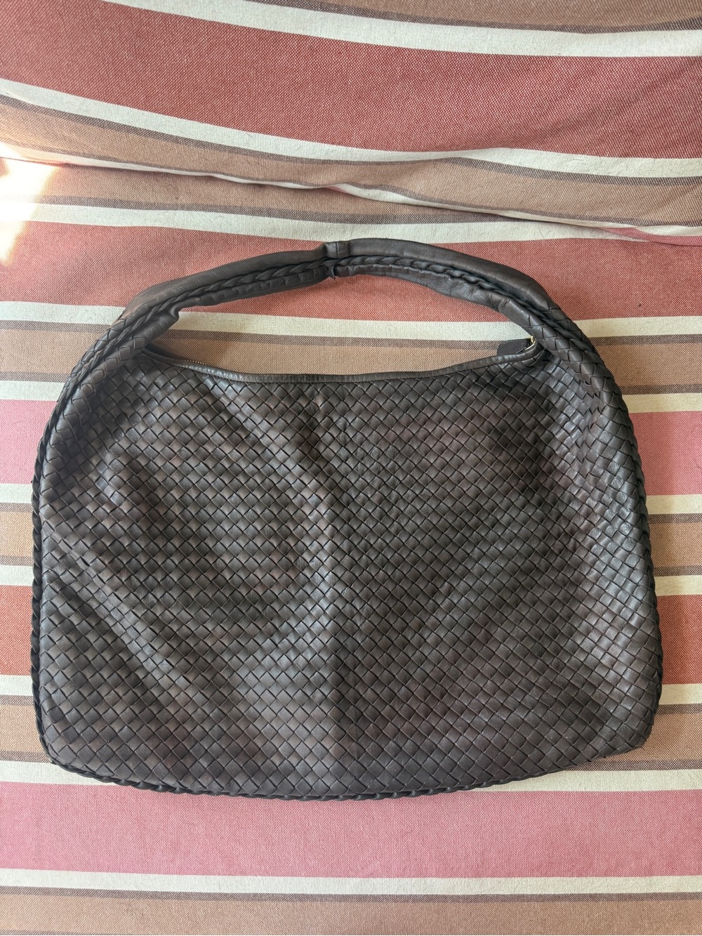 Vintage Bottega Veneta XL Intrecciato Hobo Shoulder Bag